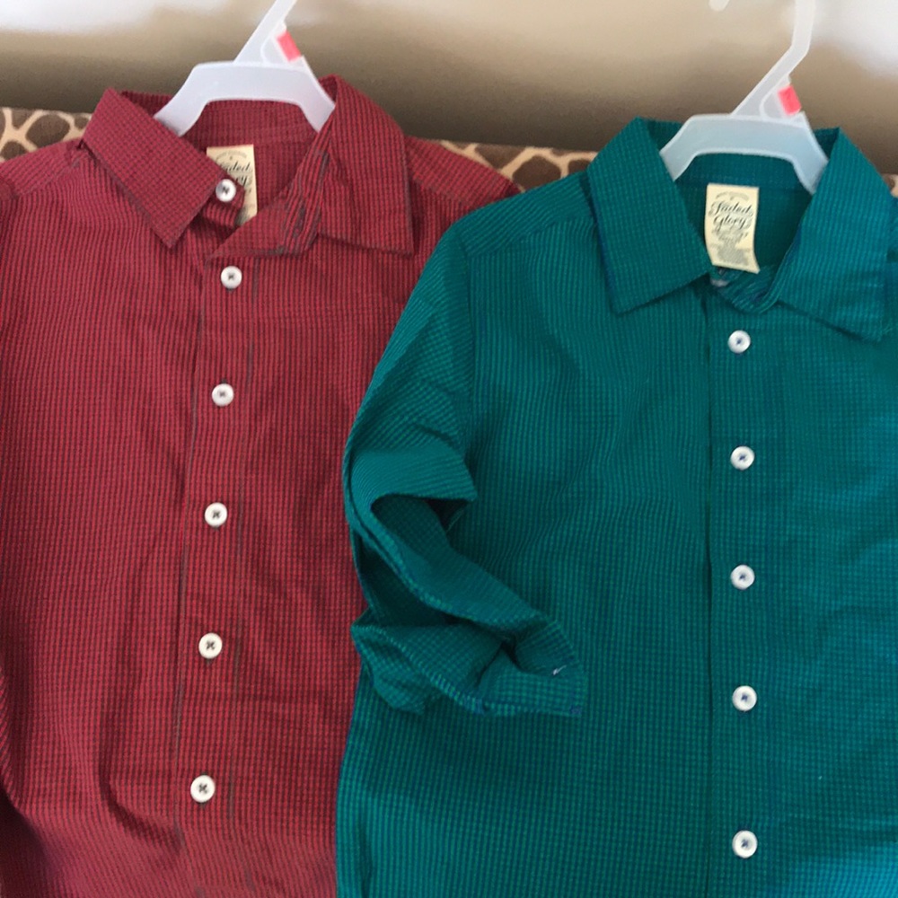 Boys button down shirts size 4/5  X-Small